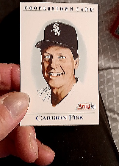 1992 Score #B8 Carlton Fisk — front