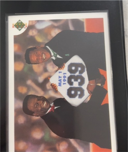 1991 Upper Deck #636 Lou Brock / Rickey Henderson — front