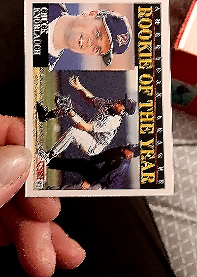 1992 Score #792 Chuck Knoblauch Rookie of the Year — front