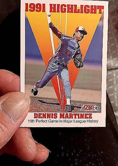 1992 Score #783 Dennis Martinez 1991 Highlight — front