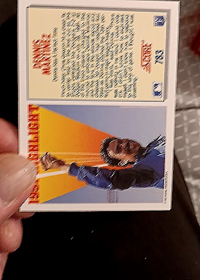 1992 Score #783 Dennis Martinez 1991 Highlight — back