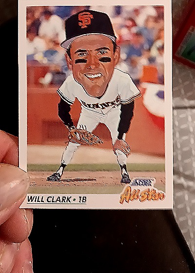 1991 Score All-Star #773 Will Clark — front