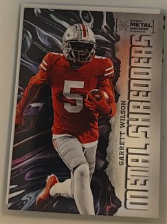 2022 Skybox Metal Universe Champions Metal Shredders #109 Garrett Wilson — front