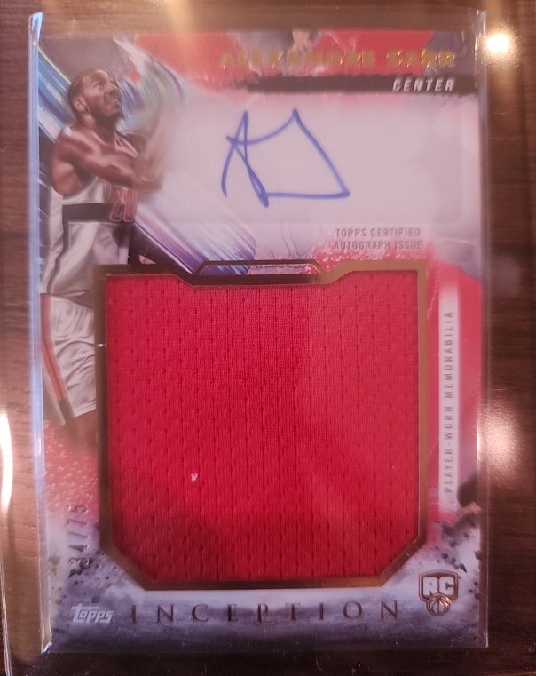 2024-25 Topps Inception #RJR-AS Alexandre Sarr — front