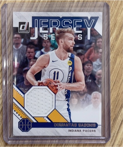 2020-21 Donruss Jersey Series #JS-DSB Domantas Sabonis — front