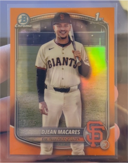 2025 Bowman Chrome #BCP-237 Djean Macares — front