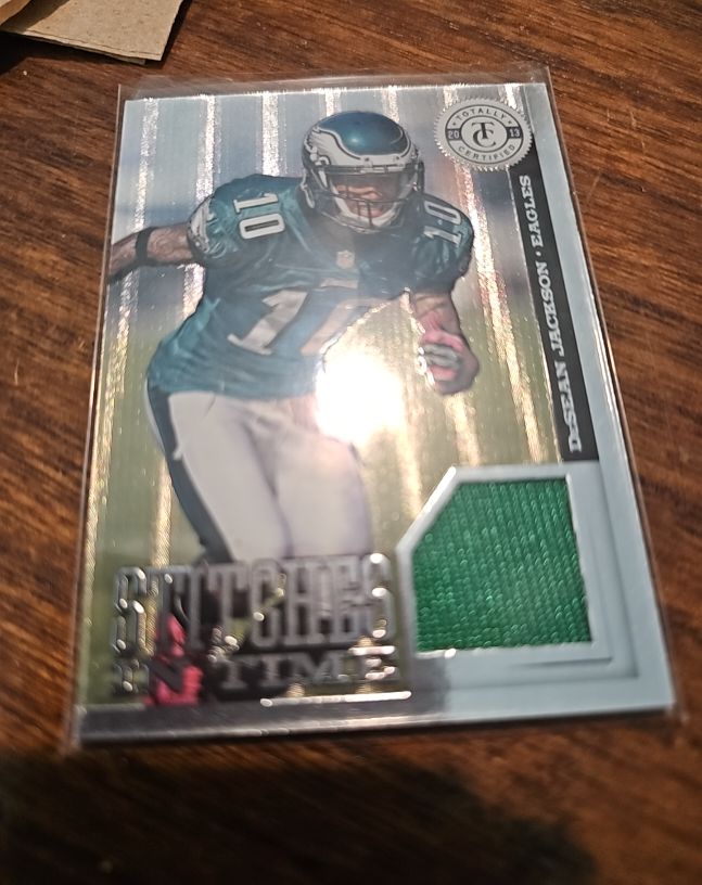 2013 Panini Totally Certified Stitches in Time #ST-13 DeSean Jackson — front