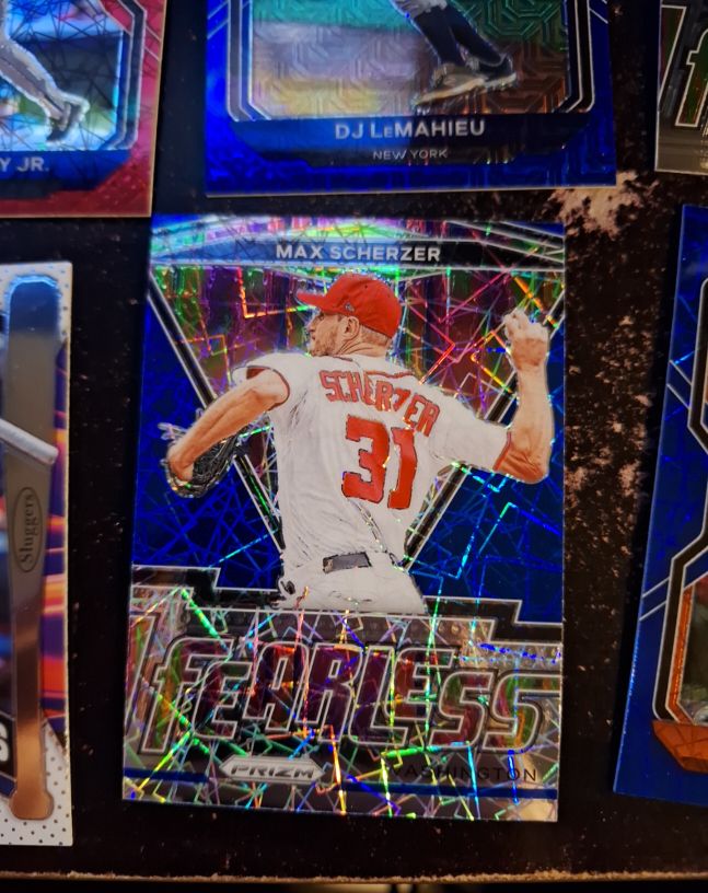 2021 Panini Prizm Fearless #Fearless Max Scherzer — front
