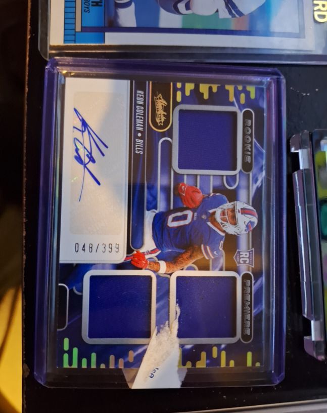 2024 Panini Absolute Rookie Premiere Materials Autos Keon Coleman #RPM-KC — front