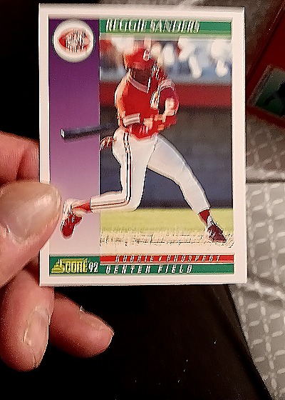 1992 Score #829 Reggie Sanders — front