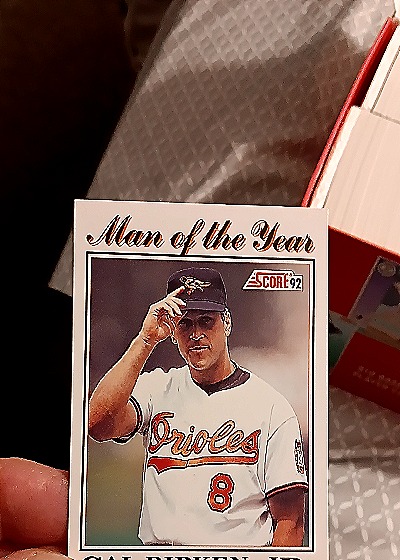 1992 Score #794 Cal Ripken Jr. Man of the Year — front