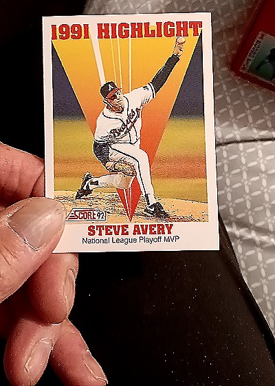 1992 Score #797 Steve Avery — front