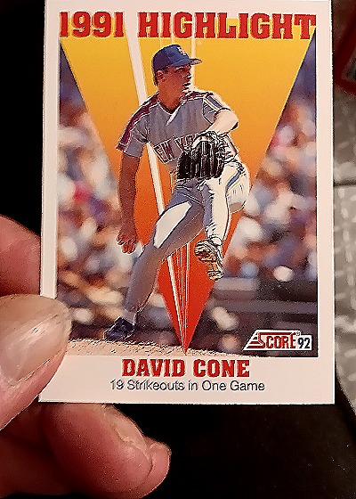 1992 Score #795 David Cone New York Mets — front