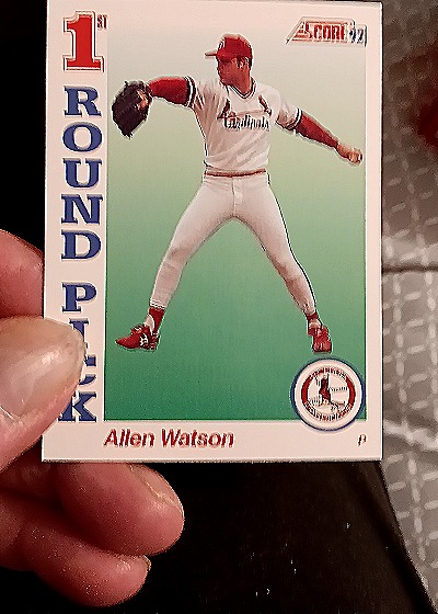 1992 Score #799 Allen Watson — front