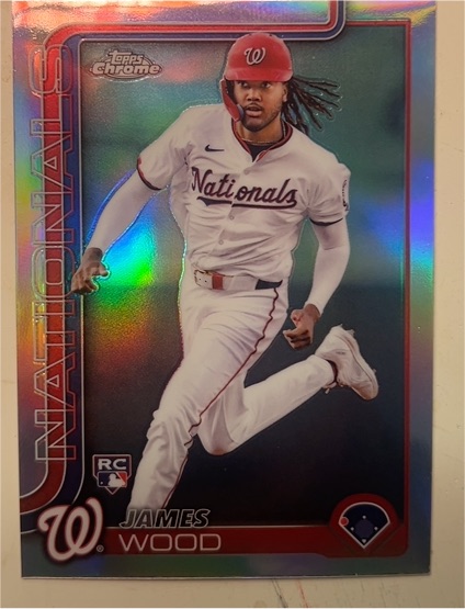 2025 Topps Chrome #132 James Wood — front