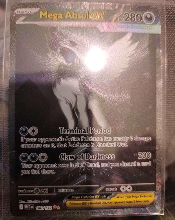 2025 Pokémon TCG ME01: Mega Evolution #180/132 Mega Absol ex — front