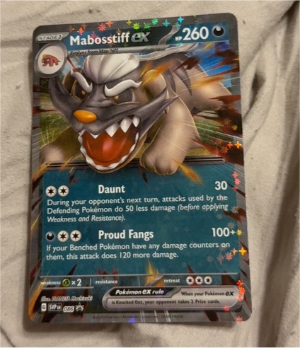 2024 Pokémon Scarlet & Violet #086 Mabosstiff EX — front