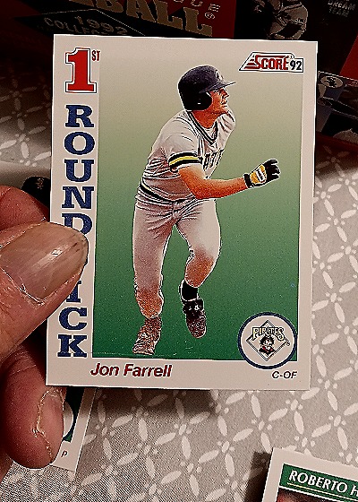1992 Score #804 Jon Farrell — front