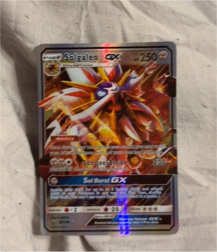 2016 Pokémon Sun & Moon #89 Solgaleo GX — front