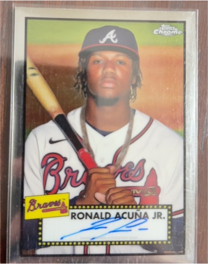 2021 Topps Chrome Platinum Anniversary #145 Ronald Acuña Jr. — front