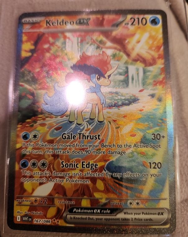 2025 Pokémon S&V White Flare #167 Keldeo EX — front