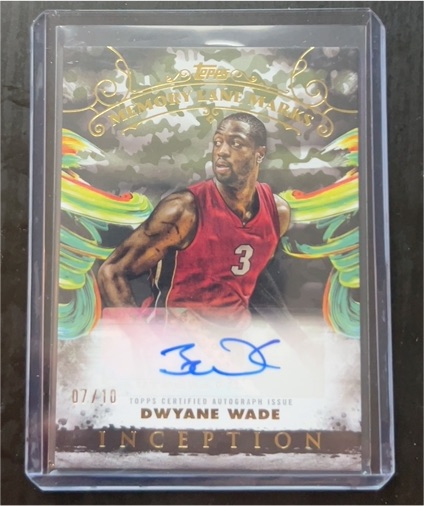 2024 Topps Inception Memory Lane Marks Dwyane Wade — front