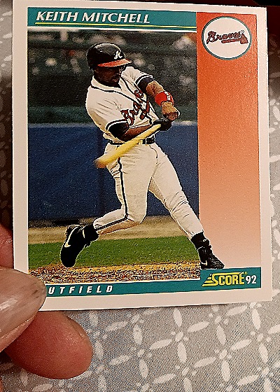 1992 Score #92 Keith Mitchell — front