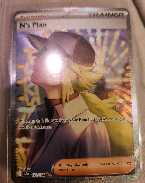 2025 Pokémon SV Black Bolt #170 N's Plan Special Illustration Rare — front