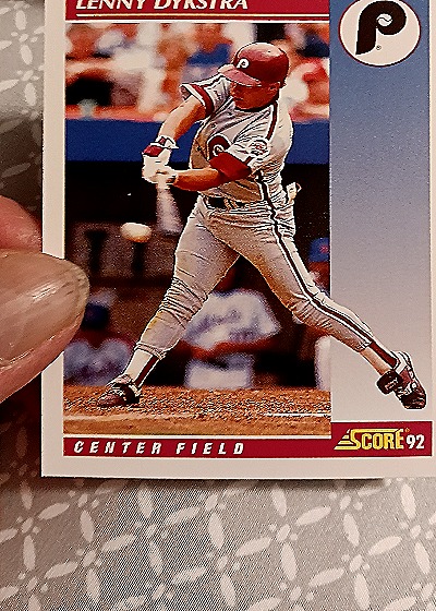 1992 Score #560 Lenny Dykstra — front