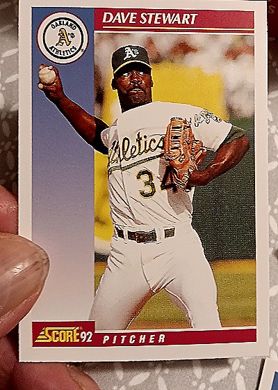 1992 Score #580 Dave Stewart — front