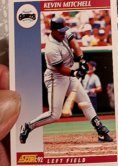 1992 Score #640 Kevin Mitchell — front