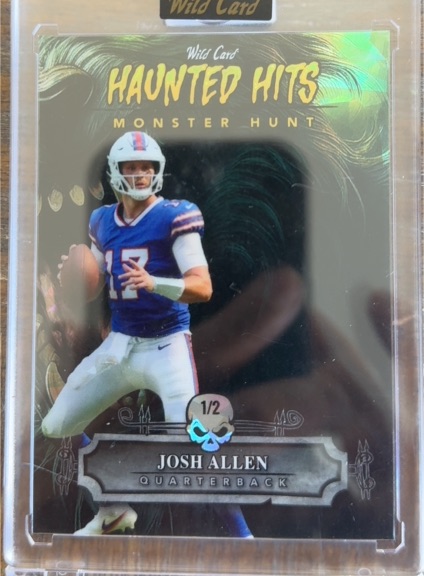 2024 Wild Card Haunted Hits Monster Hunt #HHZ-JA Josh Allen — front
