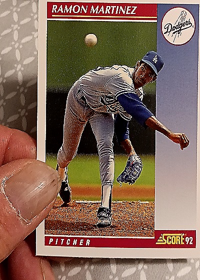1992 Score #610 Ramon Martinez — front