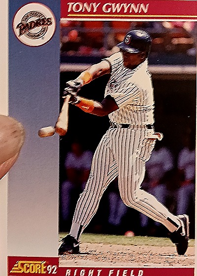 1992 Score #625 Tony Gwynn — front