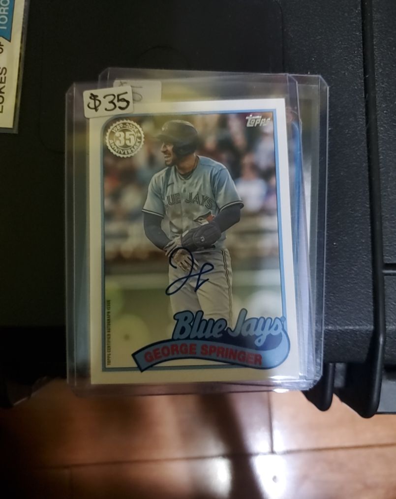 2024 Topps Series 1 1989 35th Anniversary George Springer — front