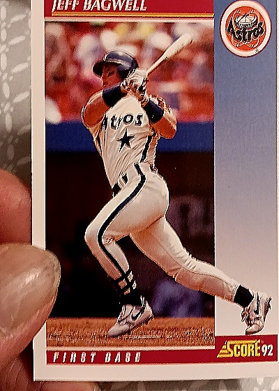 1992 Score #First Baby Jeff Bagwell — front
