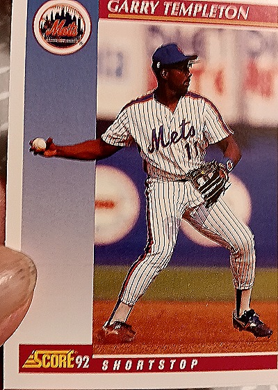 1992 Score #92 Garry Templeton — front