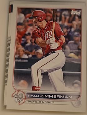 2022 Topps #296 Ryan Zimmerman — front