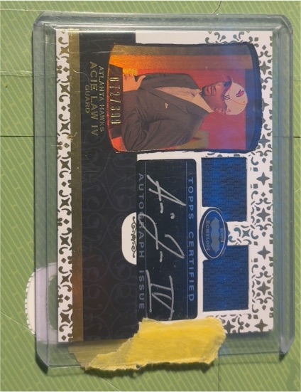 2007-08 Topps Echelon Rookie Autographs Dual Relics #56 Acie Law IV — front