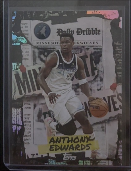 2025-26 Topps Daily Dribble #DD-7 Anthony Edwards — front