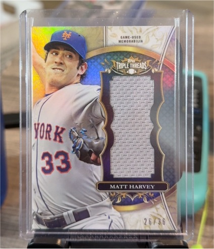 2013 Topps Triple Threads #TTUJR-MH1 Matt Harvey — front