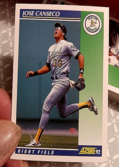1992 Score #500 Jose Canseco — front