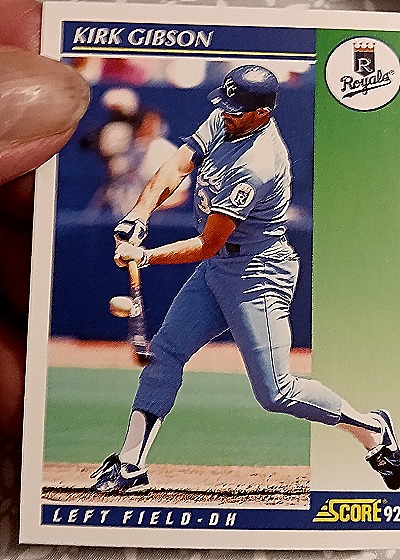 1992 Score #520 Kirk Gibson — front