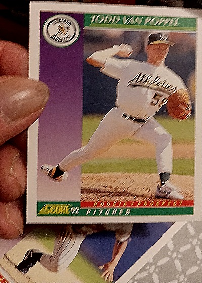 1992 Score #865 Todd Van Poppel — front