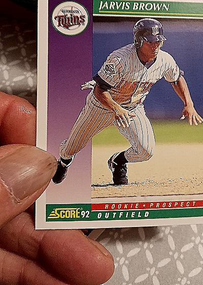 1992 Score #350 Jarvis Brown — front