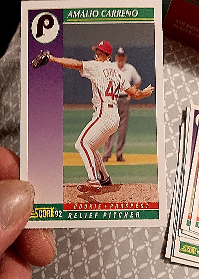 1992 Score #865 Amalio Carreno — front