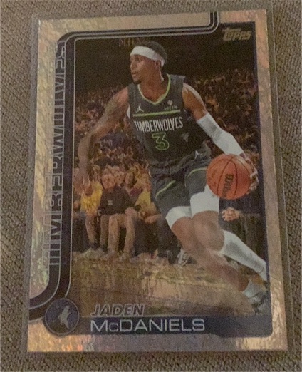 2025-26 Topps #248 Jaden McDaniels — front