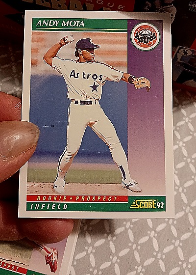 1992 Score #872 Andy Mota — front