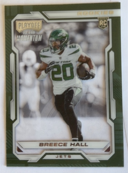 2022 Panini Chronicles Playoff Momentum Rookies #PMR-13 Breece Hall — front