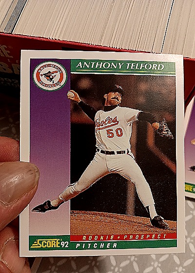 1992 Score #853 Anthony Telford — front